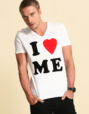 ASOS I Love Me Front Print T-Shirt